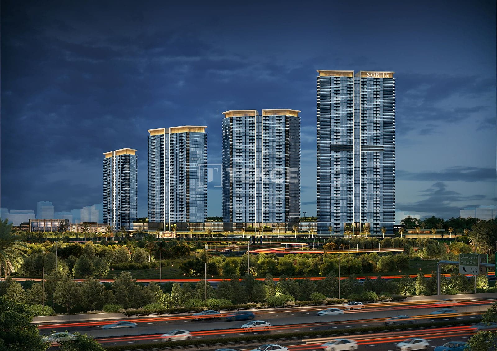 1-izbový apartmán na 22. poschodí, Dubai Motor City