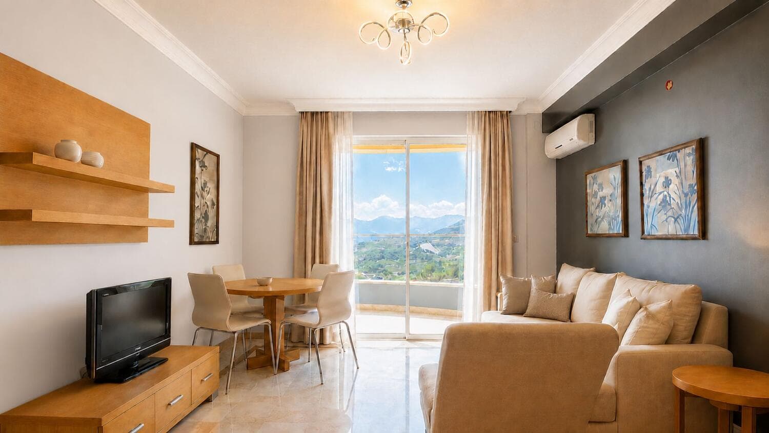 Apartmán s výhľadom na more na prenájom v Kargicaku, Alanya