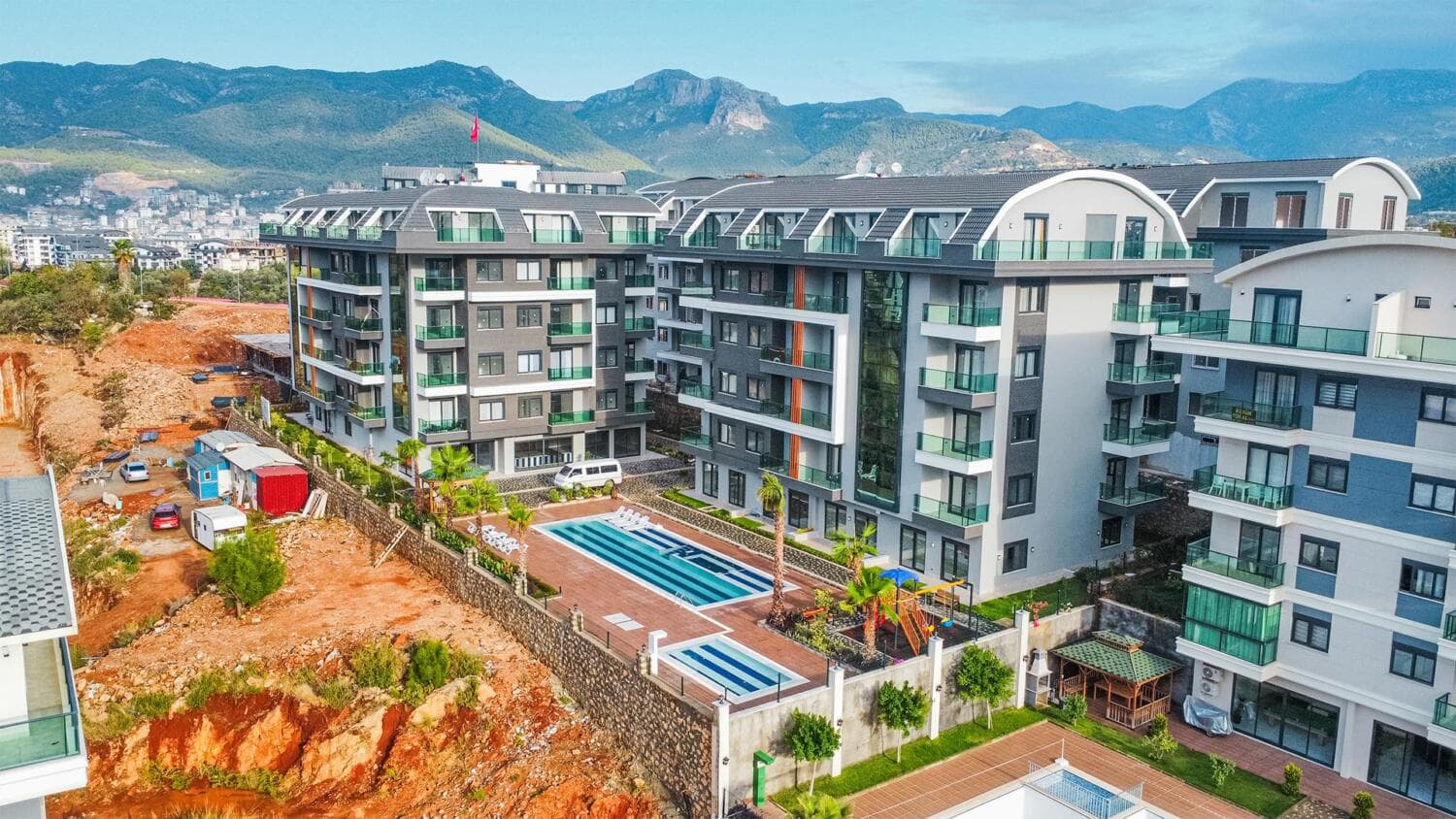 Rodinné apartmány v Obe, Alanya
