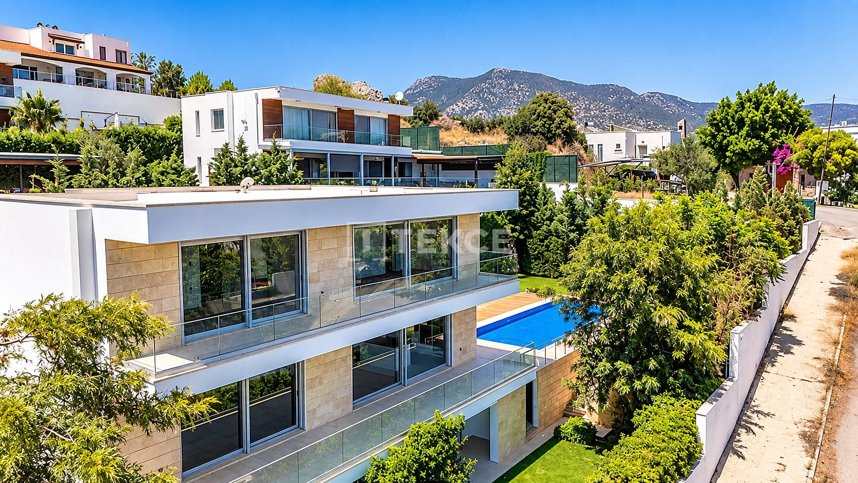 Samostatná vila s výhľadom na more v Bodrum Bitez