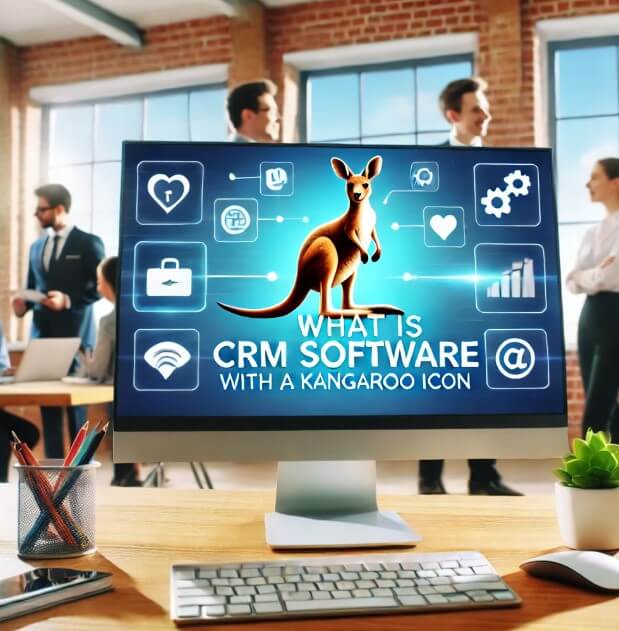 What Is CRM Software with a Kangaroo Icon